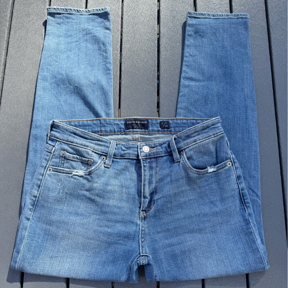 Lucky Brand Jeans Siena Boyfriend Mid Rise Jeans SZ 6/28 Azure Bay Wash - Picture 4 of 16